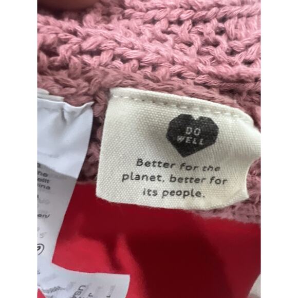 Madewell XS Cardigan Sweater Open Front Knit Pockets Mauve Rose Casual - Picture 4 of 8